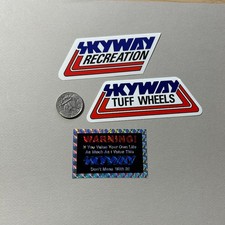 3 Skyway BMX Stickers Decal Tuff Wheels Recreation Hutch Haro GT JMC Mongoose