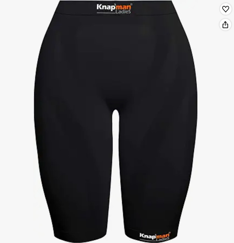 Knap'man Ladies Zoned Compression Short 45% Black