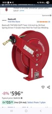 Reelcraft TW7450 OLPT Twin 1/4-Inch by 50-Feet Spring Driven T-Grade Hose Reel