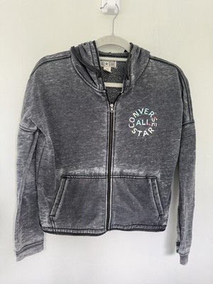 Converse All Star Washed Triblend Zip Hoodie Vintage Y2K Design Women s XS