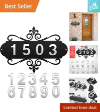 Personalized House Number Plaque - 13.8-Inch Elegance for Homes & Offices