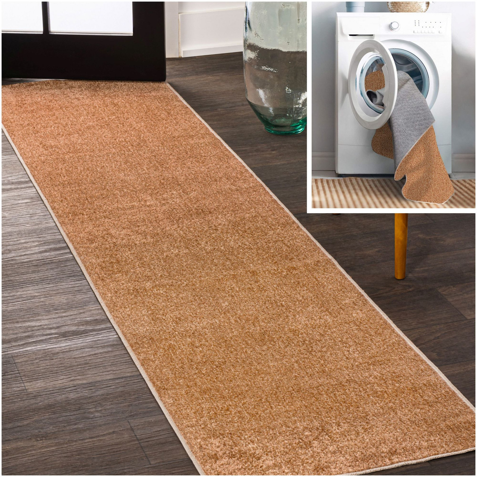 Jonathan Y Washable 2x7.75 Polyester Shade in Terra