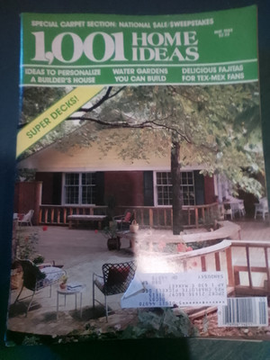 Vintage 1001 Home Ideas Magazine May 1985 Super Decks, Water Gardens