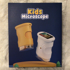 Kids Digital Microscope 1000X 2MP 2.0" IPS Screen w/ 8 LED Lights
