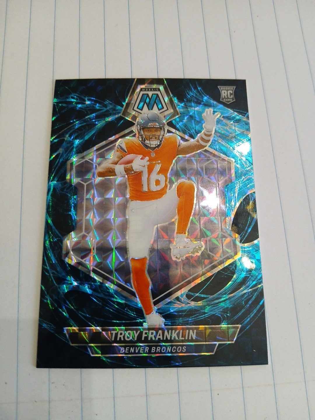 2024 Panini Mosaic Troy Franklin GENESIS SSP Rookie #378 Broncos