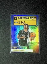 2024-25 Panini NBA Hoops - Arriving Now Stephon Castle #8 Holo (RC) - Spurs!