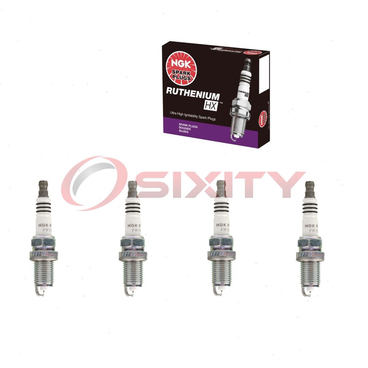 4 pcs NGK Ruthenium HX Spark Plugs for 2000-2009 Honda S2000 2.2L 2.0L L4 - ky