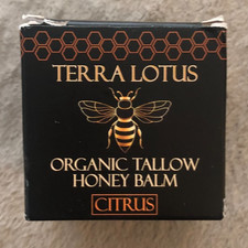 NEW Terra Lotus ORGANIC Beef Tallow Balm Raw Honey Citrus Moisturizing Cream