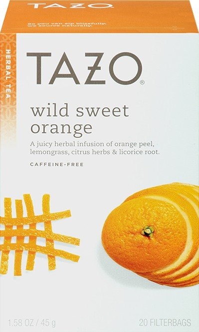 Чай Tazo Teas Herbal Infusion Tea-Wild Sweet Orange (без кофеина) 20 пакетиков
