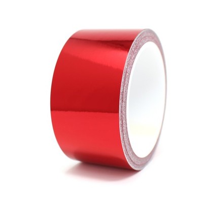 8,5m Zierstreifen 50mm Chrom Rot Auto Motorrad Dekostreifen Seitenstreifen Folie