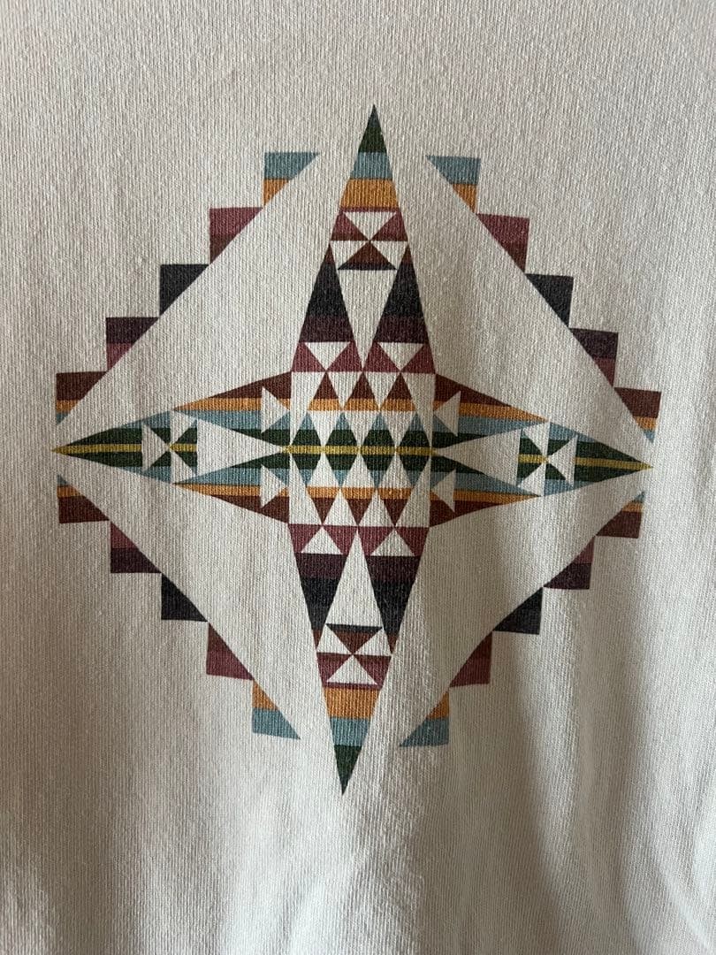 PENDLETON × BAYFLOW Ivory Geometric Pattern Tee M - image 2