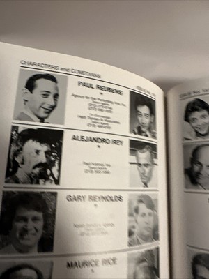 1982 ACADEMY PLAYERS DIRECTORY Comedians Actors Pee Wee Herman Jerry Seinfeld