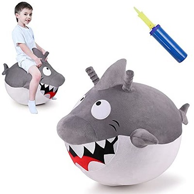 Play Anywhere IPLAY ILEARN IPLAY BOUNCY PALS KIDS WHITE SHARK HOPPER BALL