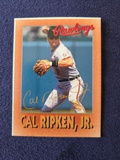 1998 RAWLINGS Hand Cut CARD Cal Ripken Jr.