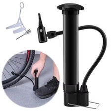 Portable Bicycle Tire Pump 80PSI Mini Manual Air Inflator MTB Road Bike