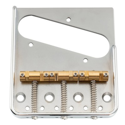 Brio Ultra-Light Aluminum Telecaster Bridge with Compensated Brass Saddles