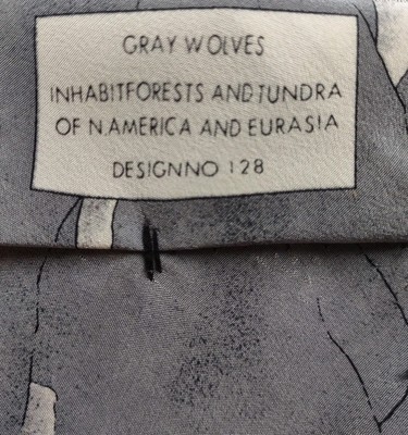 WWF Mens tie Gray Wolves 57