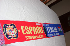 Vintage Scarf Final Euro 2012 Between Spain And Italy National Teams