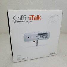 Griffin iTalk Voice Recorder for iPod White New Open Box Vintage 2004 Dock Mic