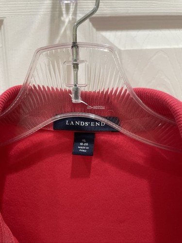 Lands End Women's Gorgeous Pink Polo Shirt Size XL Cute Sleeveless Tank - Picture 2 of 3