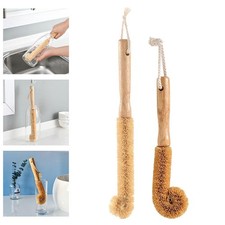 Coconut Fibers Brush Bottle Scrubber Lightweight Multifunctional Portable