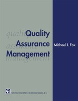 Quality Assurance Management Michael J. Fox Taschenbuch Xii Englisch 1993