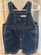 Calvin Klein Baby Denim Overalls Size Small