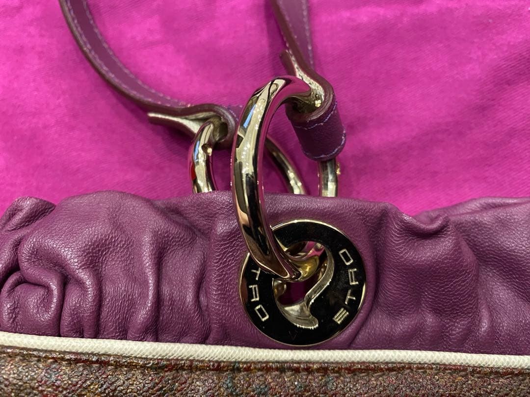 Rare ETRO Leather Paisley Pattern — image 12