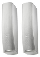  2 JBL CBT 70J-1-WH 500w Swivel Wall Mount Line Array Column Speakers in White