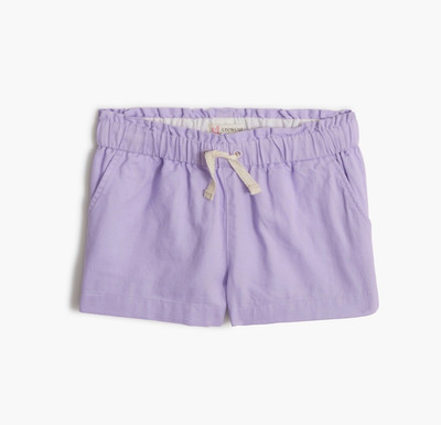 New JCREW CREWCUTS Girls Size 5 Pull-on Paper-Bag Short Vintage Lilac $43 BX059