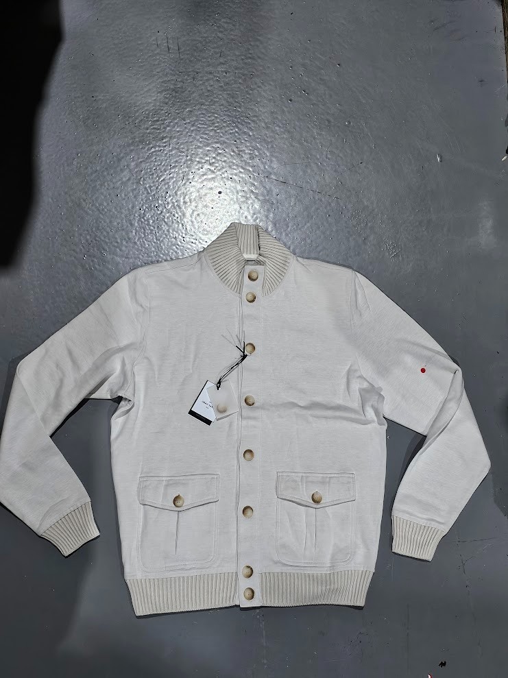 NUEVO Cárdigan tejido Gran Sasso para hombre talla 50 beige (leer descripción)