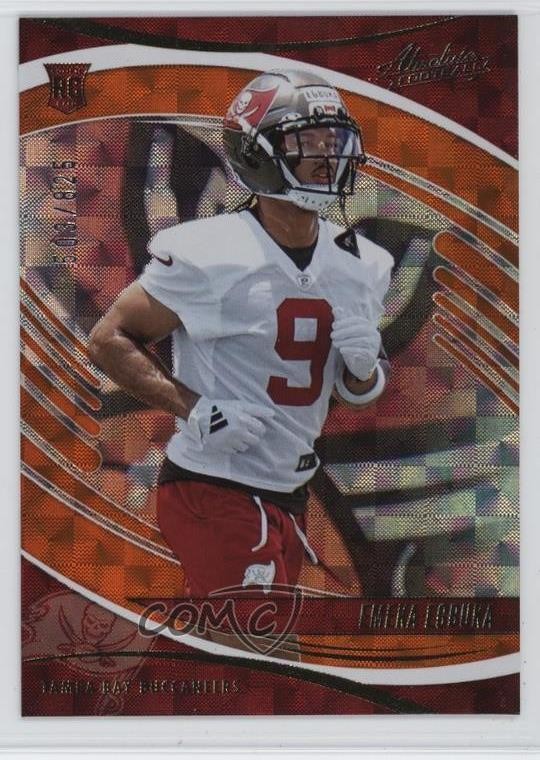 2025 Panini Absolute Rookies Orange Mosaic /825 Emeka Egbuka #124 Rookie RC 1lt7