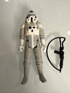 Modellino completo vintage Star Wars AT AT Driver loghi arancioni 1980 HK Kenner quasi nuovo
