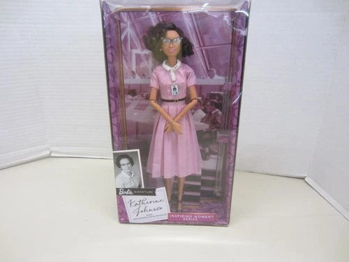 2017 Mattel FJH63 KATHERINE JOHNSON Inspiring Women Series Barbie NRFB New