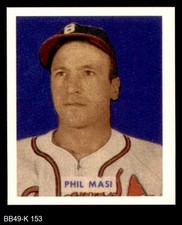 1949 Bowman REPRINT #153 Phil Masi Braves RC 8 - NM/MT