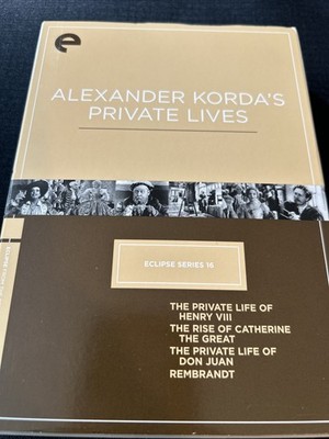 Alexander Korda's Private Lives: Criterion Eclipse Series 16: 4-Disc DVD Box Set