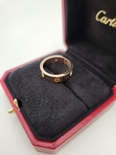 Cartier Love Ring Classic 3P Width 5.5 Pink Gold 60 130707698 - Picture 12 of 12