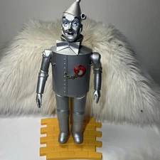 Presents Wizard of Oz Vintage Tin Man Plastic Doll with Stand 16”