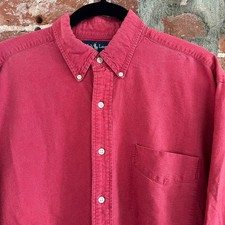 VTG Polo Ralph Lauren Men's Red Oxford Shirt L 25x31
