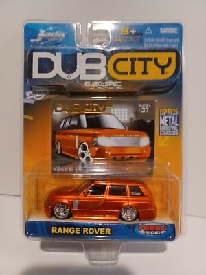 JADA DUB CITY ORANGE Euro-Spec RANGE ROVER New Sealed 1/64 Scale