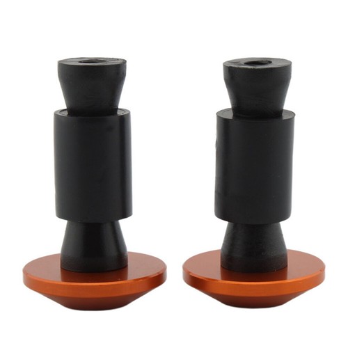 2pcs Orange Dirt Bike 7/8'' 22MM Handle Bar End Handlebar Grips Cap Plugs Slider - Picture 12 of 13