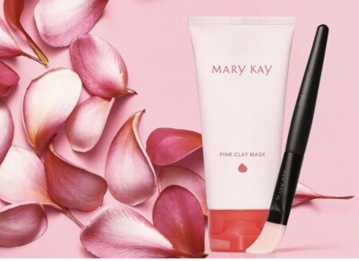 2xMARY KAY PINK CLAY MASK ROSA 85 gr + MASK APPLICATOR,   NEU&OVP MHD: 07/23