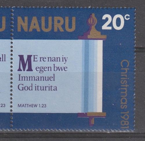Nauru 1981 #237a, 239a Christmas (Biblical Scriptures) - MNH - Picture 3 of 5