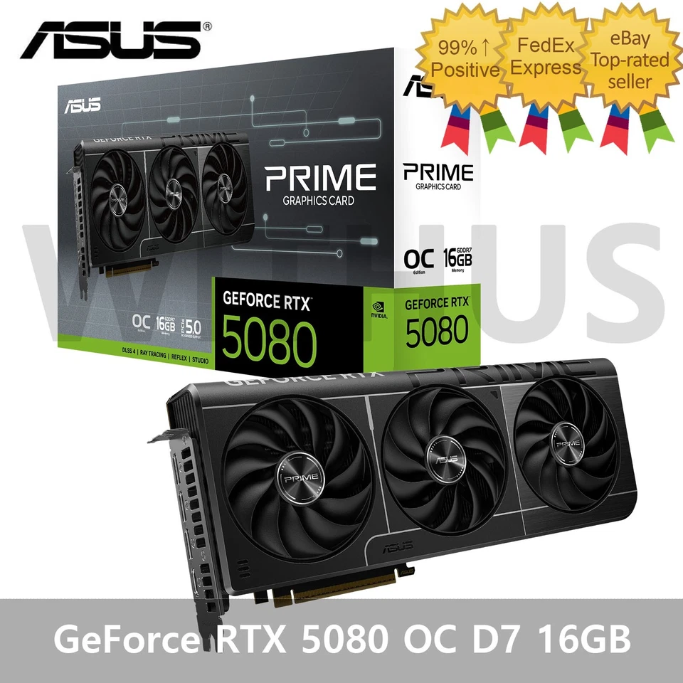 ASUS PRIME GeForce RTX 5080 OC D7 16GB Gaming Graphics Card | eBay
