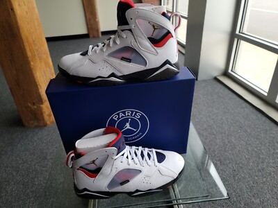 Air Jordan 7 Paris Saint Germain Size 12 Jordan x Paris Saint-Germain Air Jordan 7 Sneakers | White  main image 4