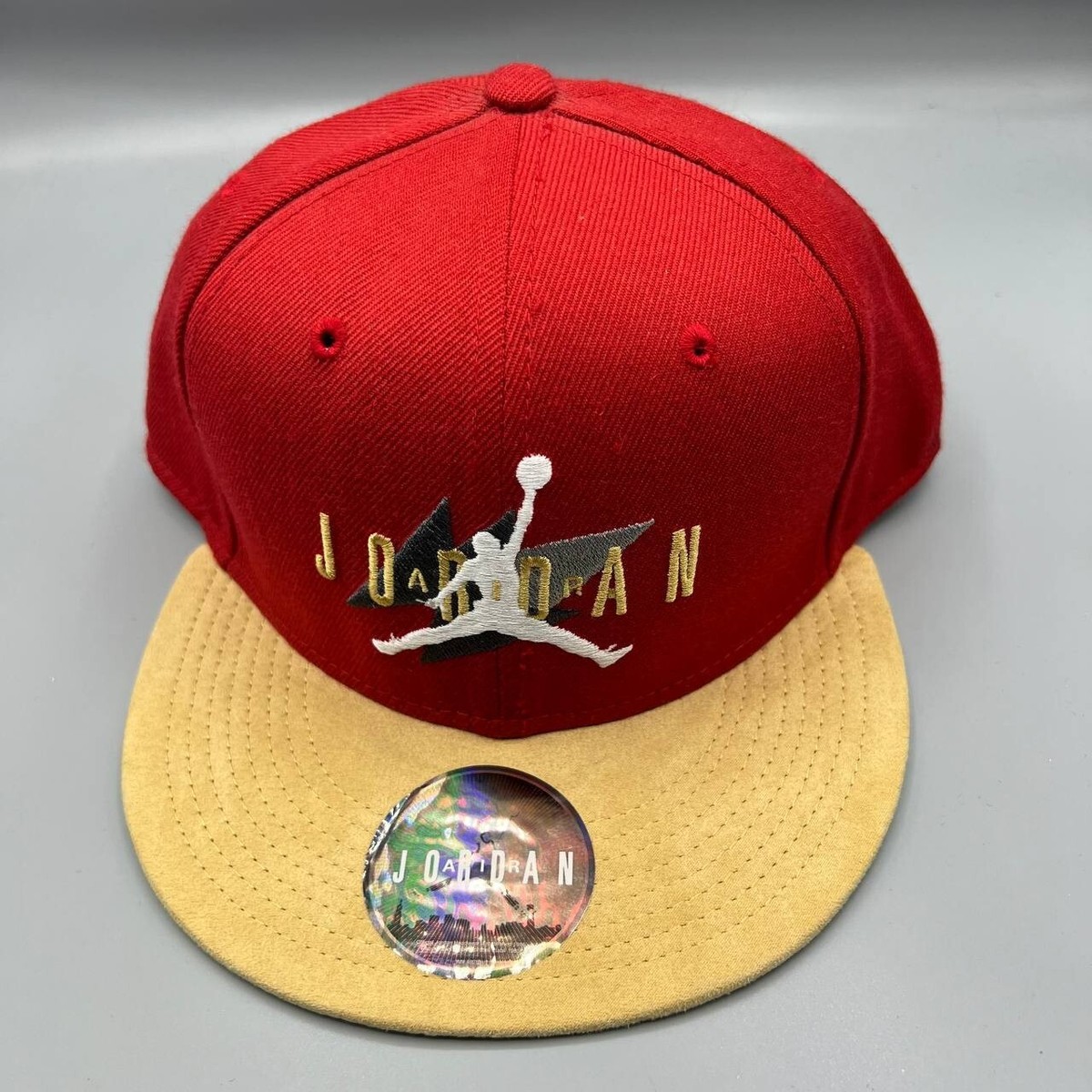 Air Jordan Hat Men Red Yellow MVP Jumpman Snap Back Cap | eBay