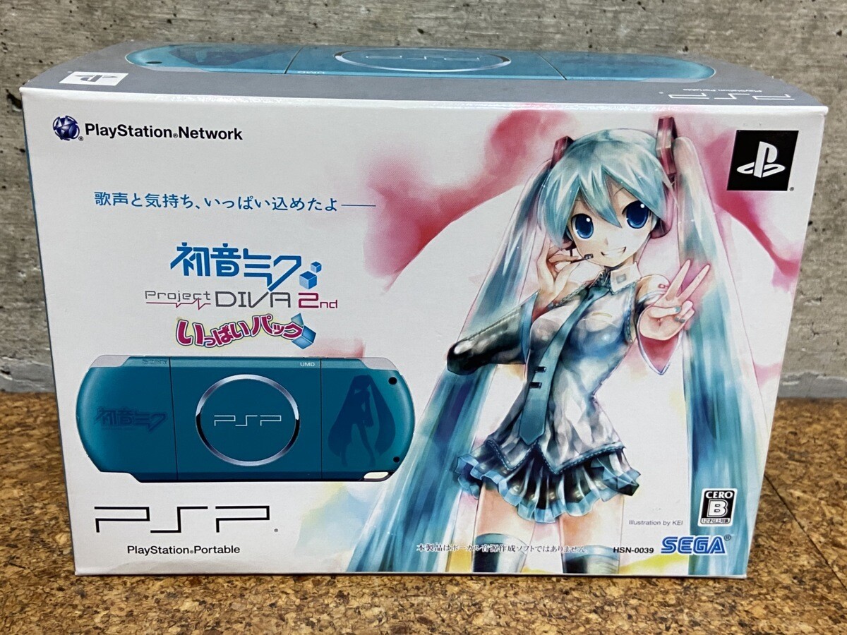 PSP-3000 初音ミク Project DIVA 2nd いっぱいパック 限定モデル 箱説 