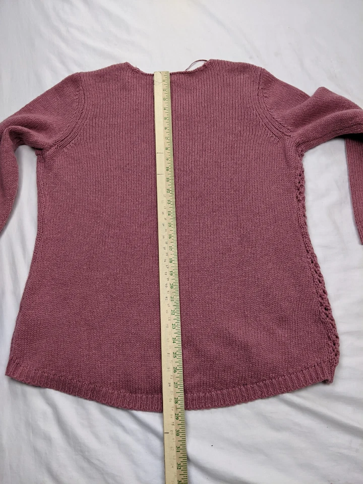 Ruff Hewn женщин размер 1 X розовый кабель трикотажа Aysmetric рыбаков тянуть на повседневный - Изображение 4 из 4