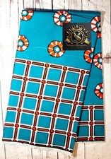 Guaranteed African Ankara Wax Print, 100 Cotton - Sold in 6 yards in 2 Colors