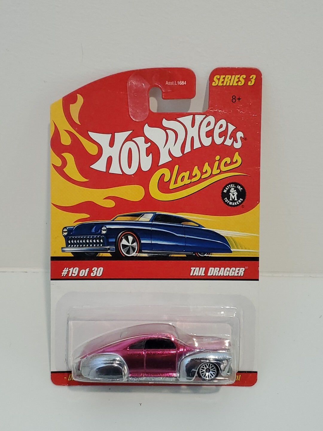 Hot Wheels 2007 Classics Series 3 #19/30 Tail Dragger in Spectraflame Pink  E